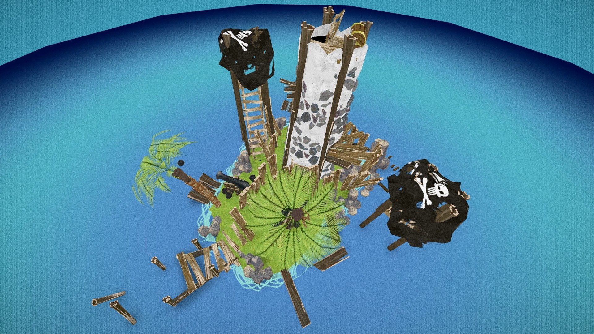 Pirate Island - 3D model by Danshaw [290a785] - Sketchfab