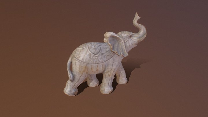 Elefant Statue 3D Model
