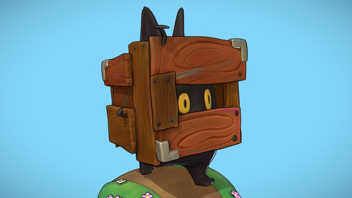 Box Cat 3D Model