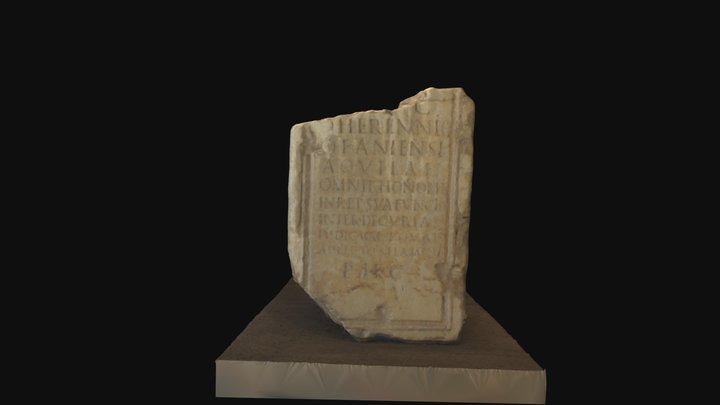 Pedestal honorífico del s. II d. C en el MNAT 3D Model