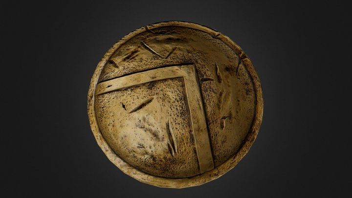 Spartan Shield 3D Model