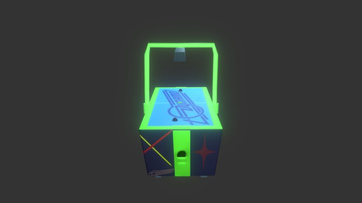 Air Hockey Machine 3D Model