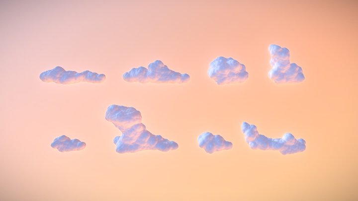 Clouds Pack 3D Model