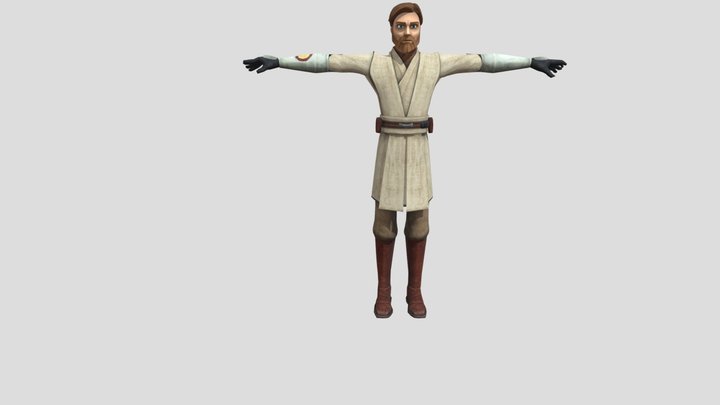 Obi-Wan Kenobi Clone Wars version - Rigged