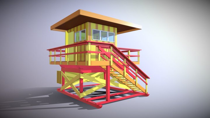 Baywatch Tower – Free 3D Model STL