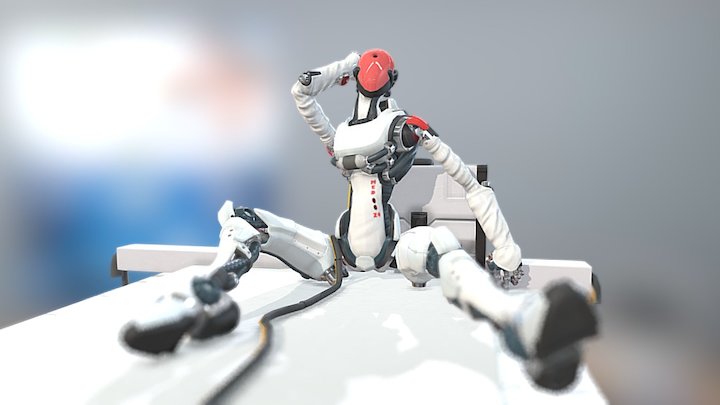 Robot Extasy scene 003 3D Model