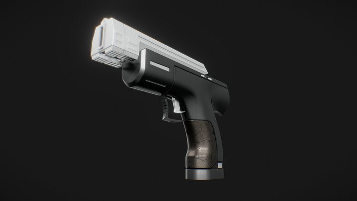 Custom Laser Gun 3D Model