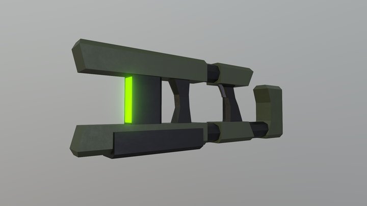 Sci-fi Gun_laser rifle 1 3D Model