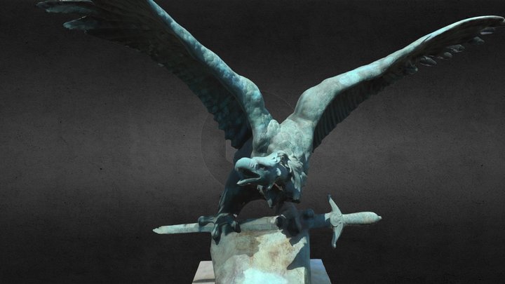 Turul Bird Statue (Budapest) 3D Model