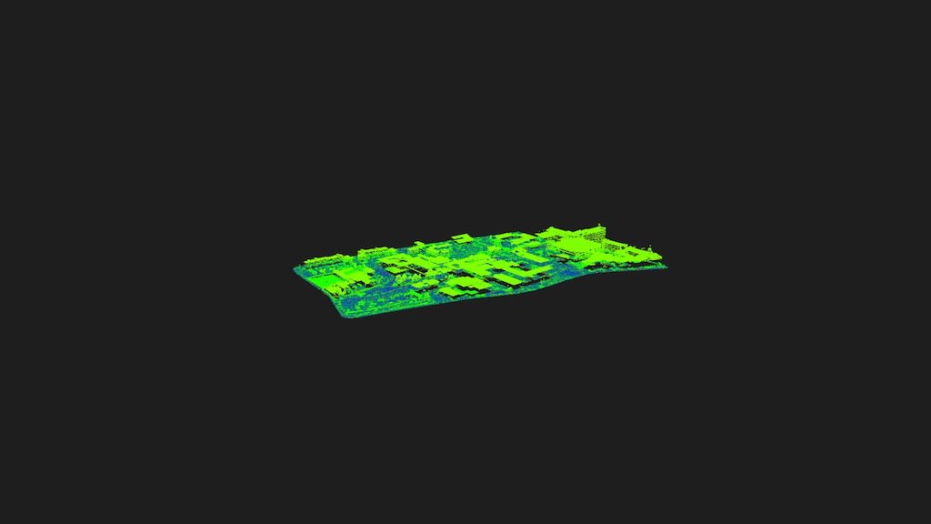 LiDAR of the University of Bradford campus