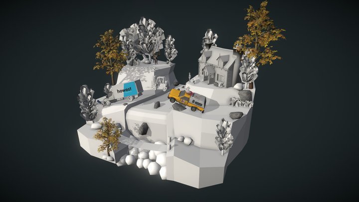 DAE Diorama - Grandmas house 3D Model
