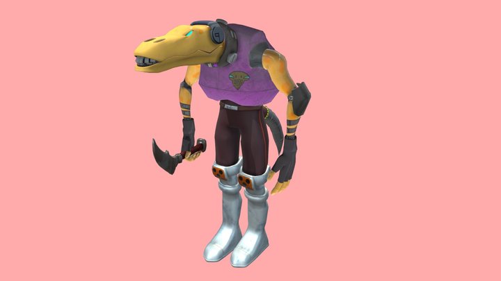 CT6035 Character - CollabRat 3D Model