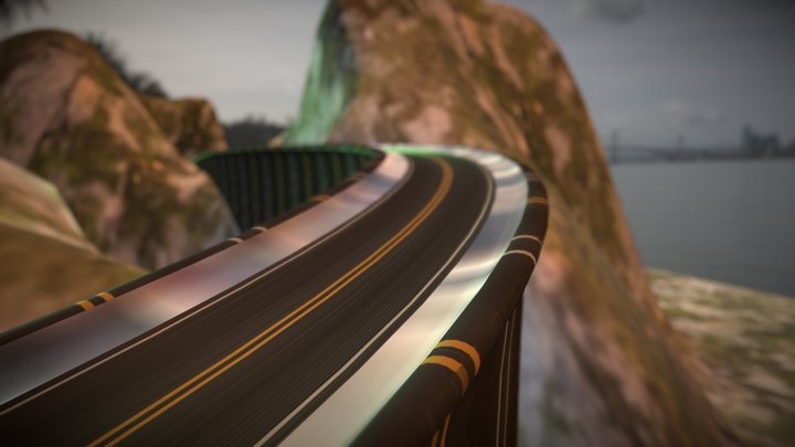 Race road 3D Model