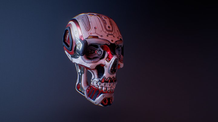 AI Skull 3D Model