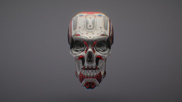 AI Skull 3D Model