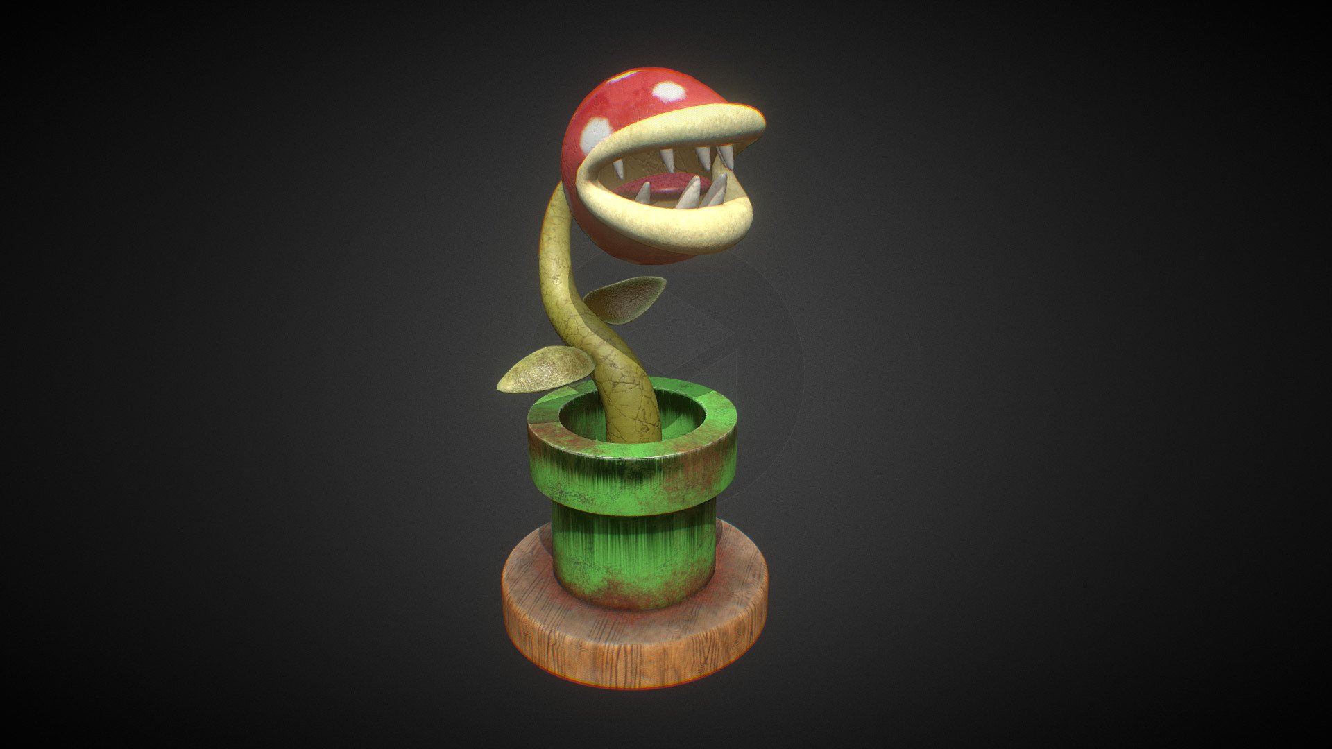 Piranha Plant Download Free 3d Model By Santiago Shang 