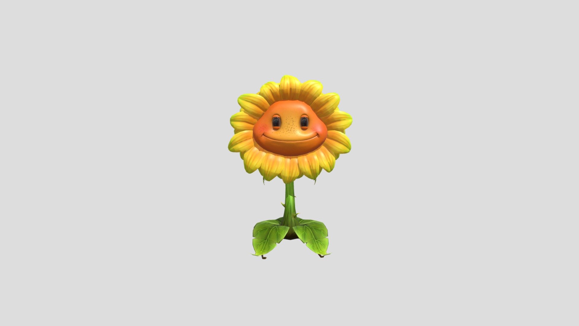 Plants Vs Zombies Gw2 Sunflower Download Free 3d Model By Kadew4743 [291668a] Sketchfab