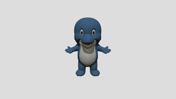 Cartoon-Shark 3D Model