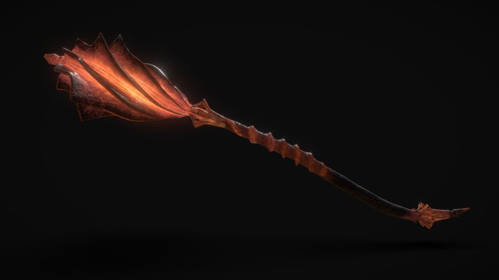 Mourning Momentum one hand Mace 3D Model