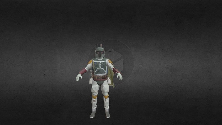 SWBF2 Boba Fett (Rigged) 3D Model
