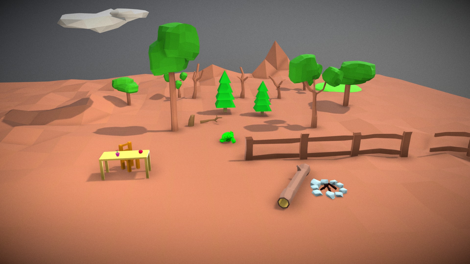 Lowpolyscene - Download Free 3D model by mrwagner [2919845] - Sketchfab