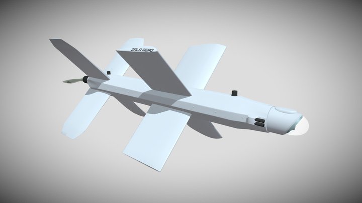 Lowpoly Lancet 52 - Modern Military UAV 3D Model