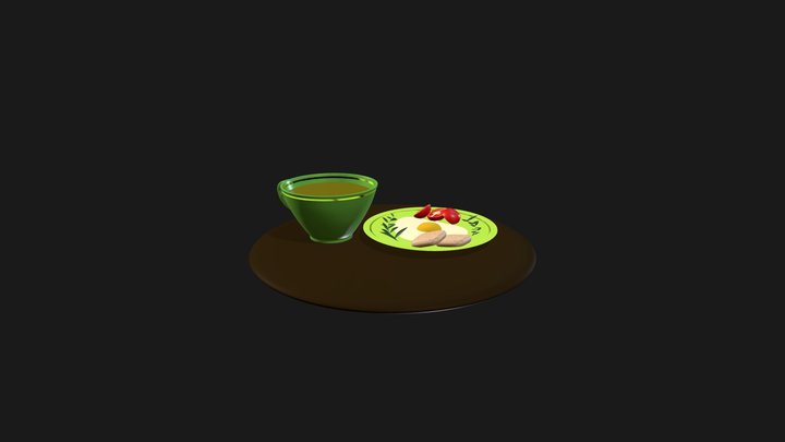 fried eggs 3D Model