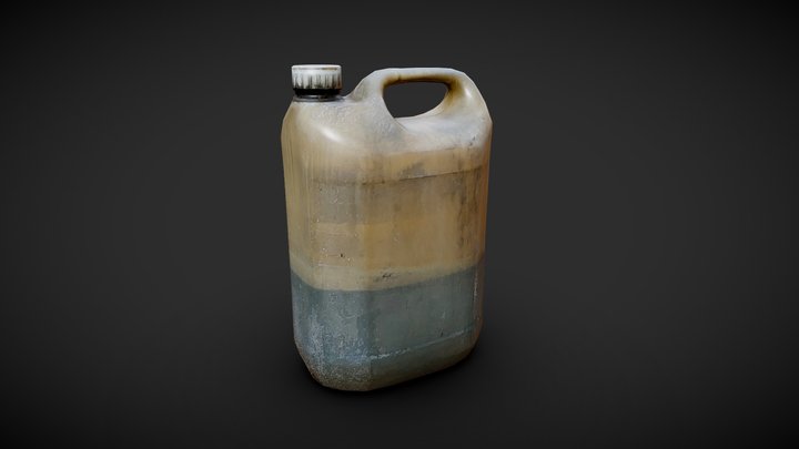 [REMAKE] - Motor Oil bottle gallon 3D Model