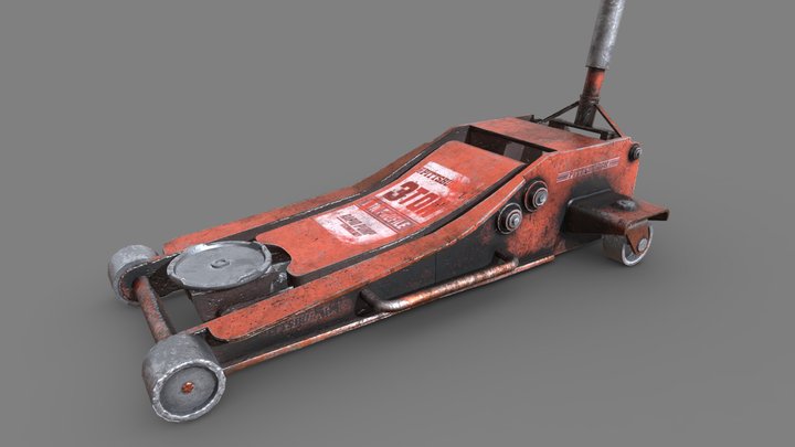 Floor jack 3D Model