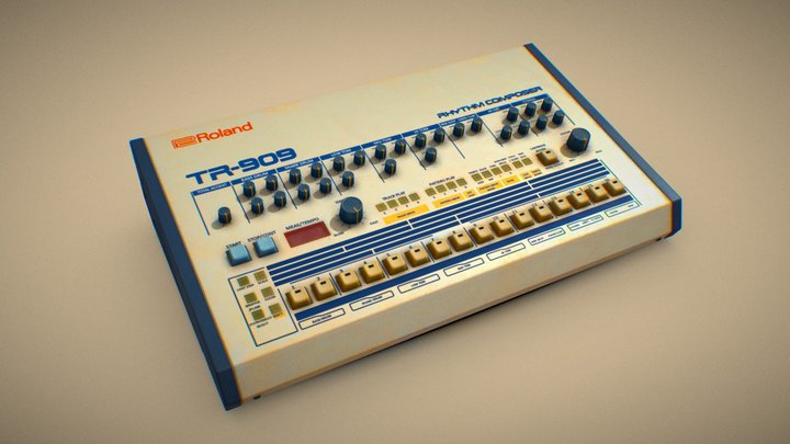tr-909 rhythm composer 3D Model
