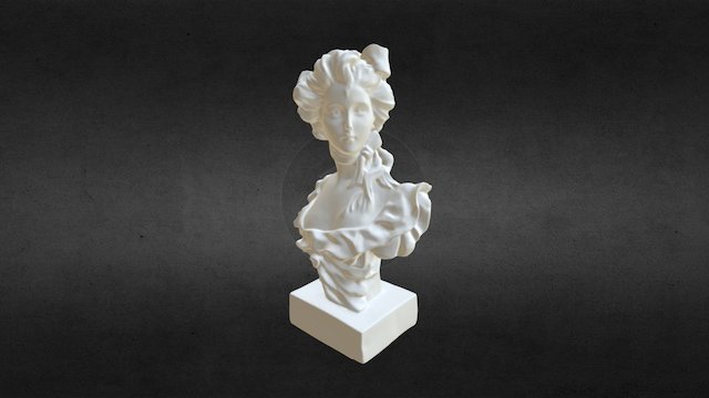 Victorian Lady Statue 3D Model