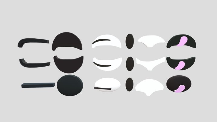 Mouths for animations 3D Model