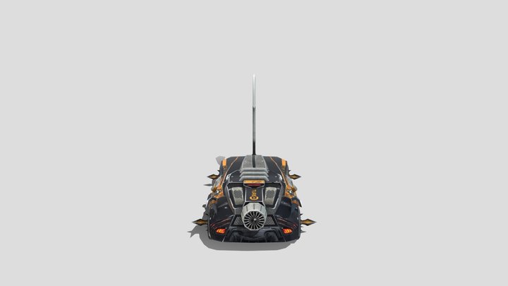 Sword - Car Alien vehicle 3D Model