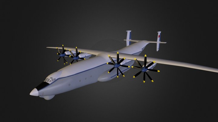 Antonov AN 22 "Antei" – Modello 3D gratuito STL