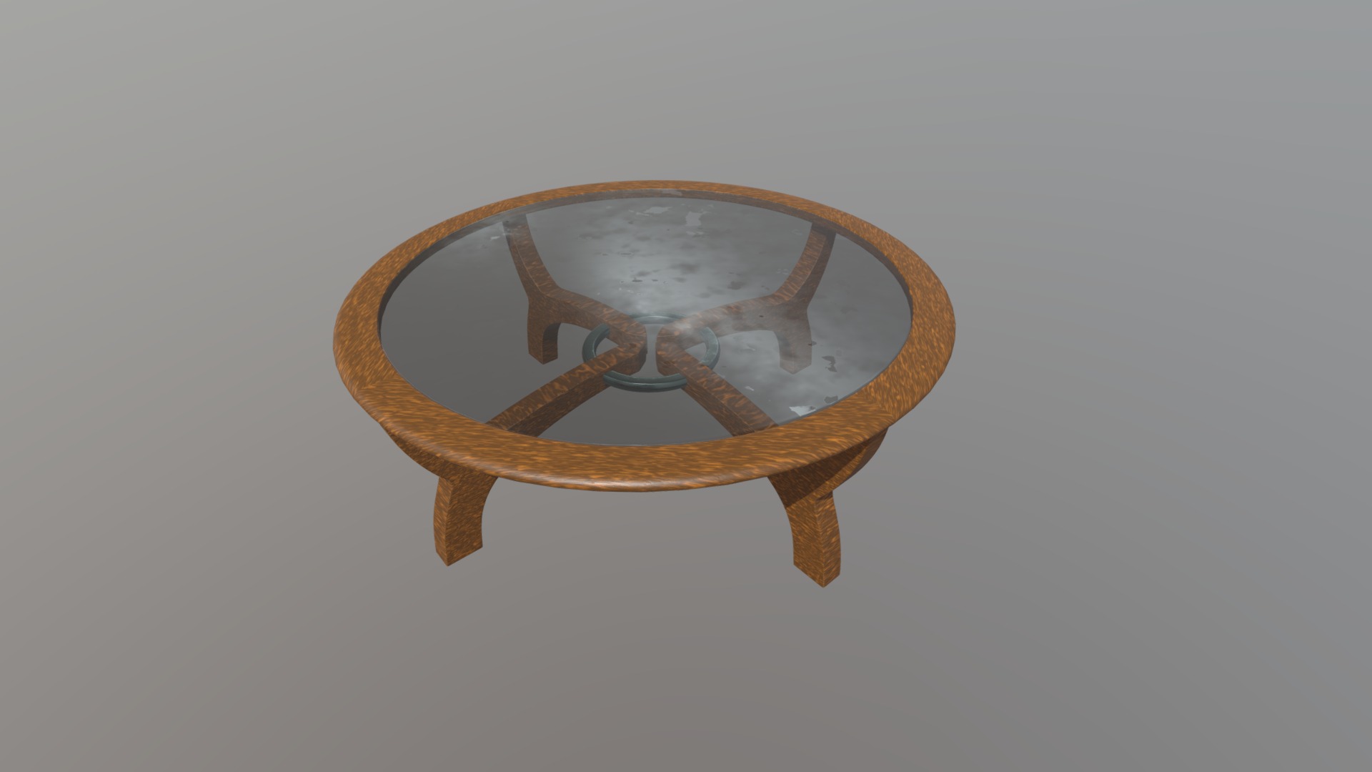 3D model Coffee Table - This is a 3D model of the Coffee Table. The 3D model is about a wooden clock with a wooden frame.