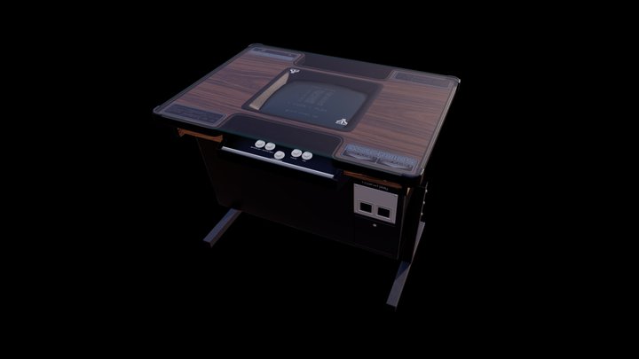 Asteroids - Cocktail Cabinet 3D Model
