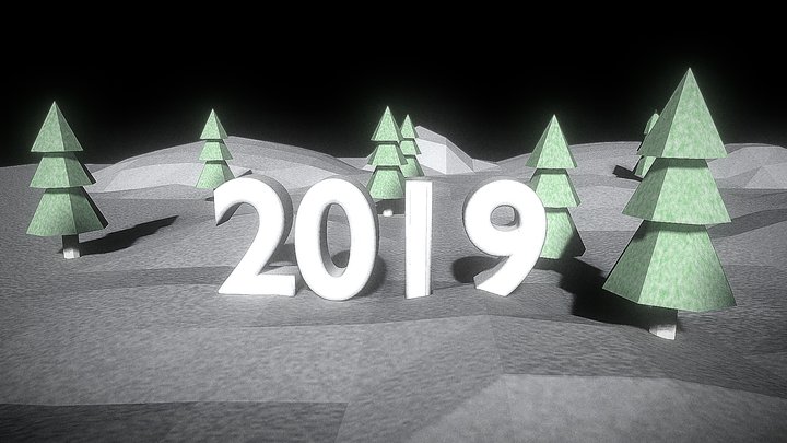 Happy New 2019 3D Model