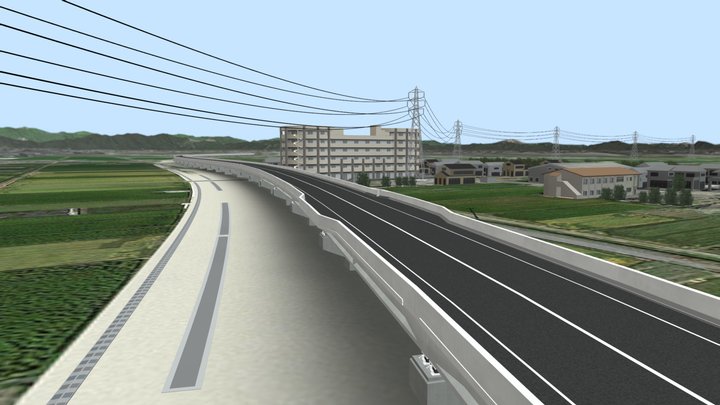 北方第3高架橋 3D Model