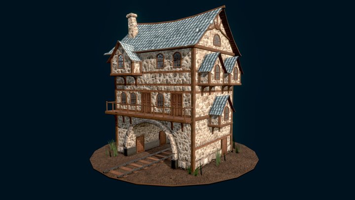 Medieval House - Maison Médiévale 3D Model