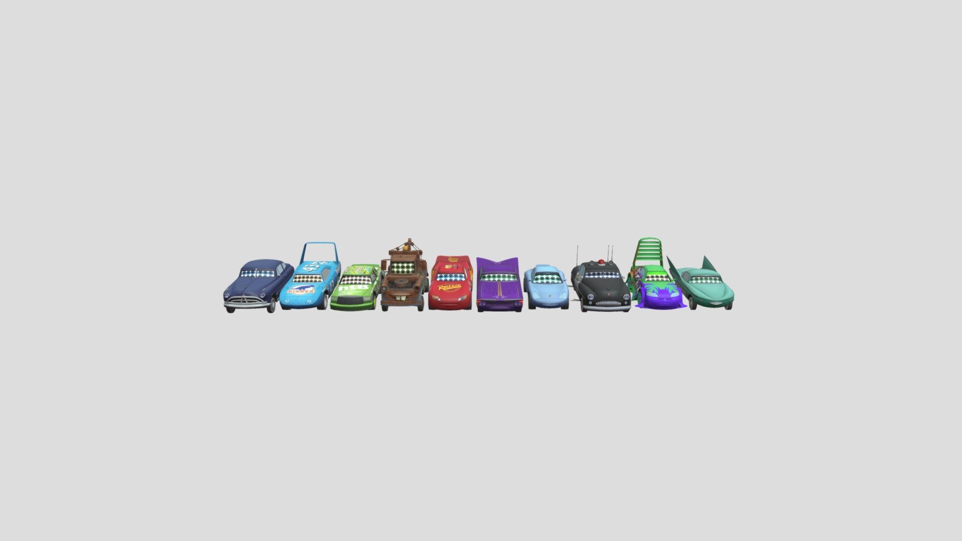 Cars Characters Wii Players - Download Free 3D model by kylewithem08 ...