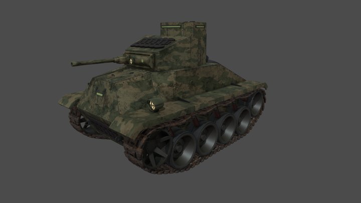 Colonial Light Tank 3D Model