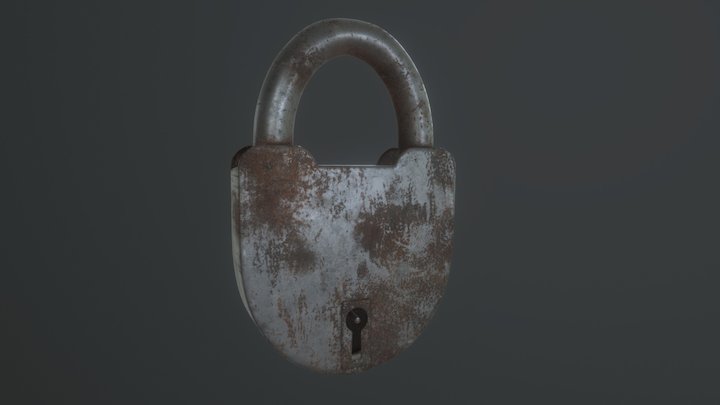 PBR Lock 3D Model