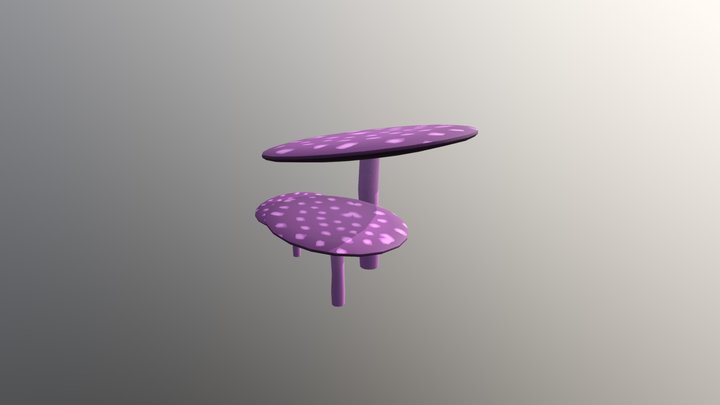 Toxic Mushroom-Triplet by Miah Shefer 3D Model