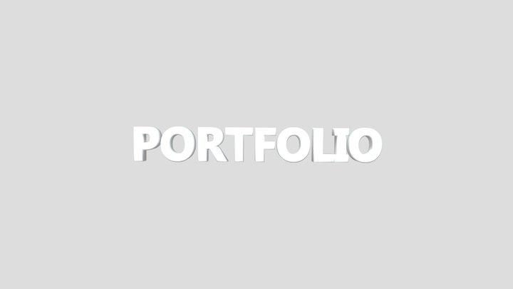 portfolio 3D Model