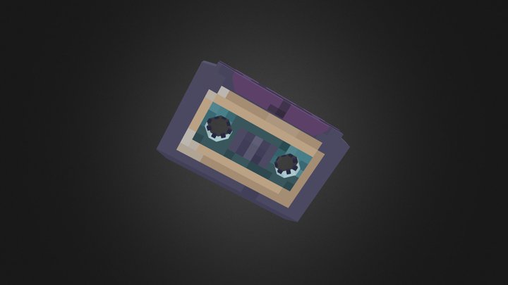 Low poly tape 3D Model