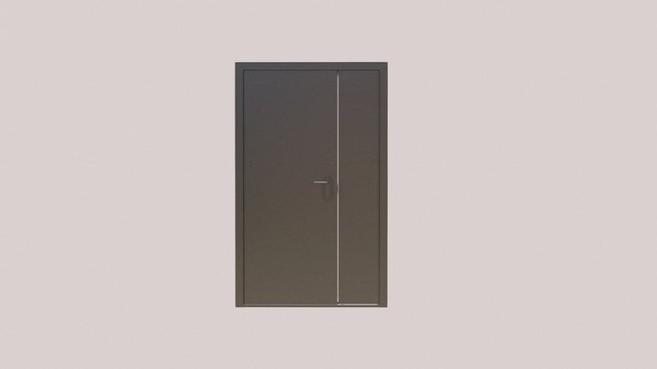 дверь противопожарная 3D Model