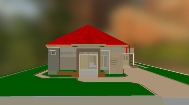 Rumah Hunian Type 171 3D Model