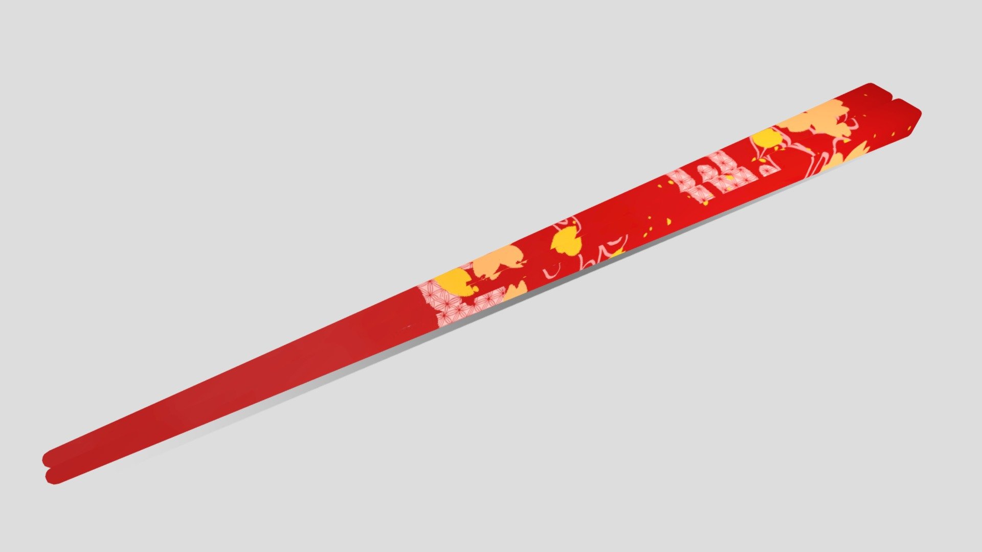 Japanese Chopsticks -Hashi- / 日本の箸（桜柄-赤）