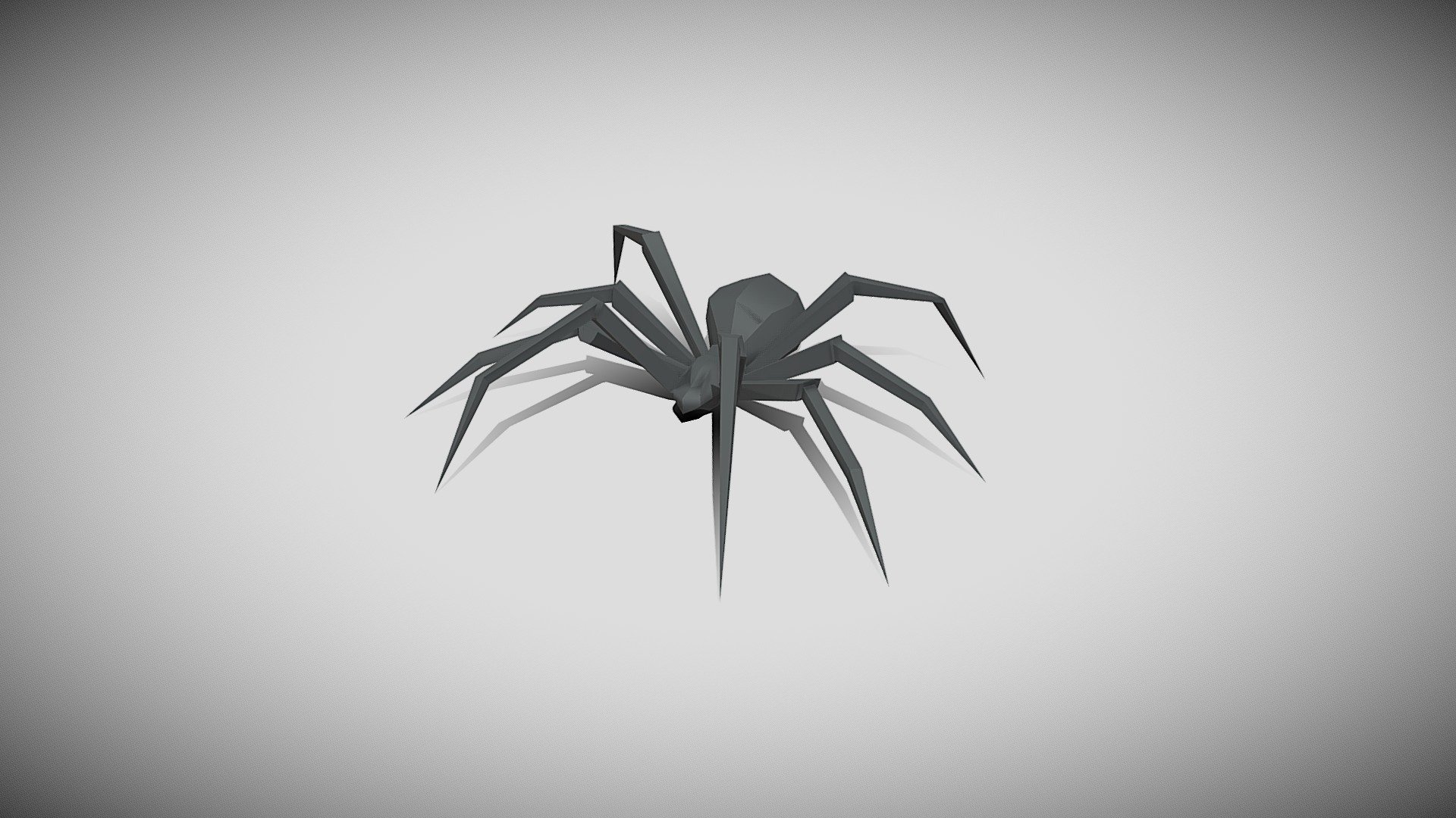 Low Poly Spider - Buy Royalty Free 3D model by AssetSource [292a639 ...