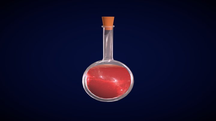 Potion Vial 3D Model